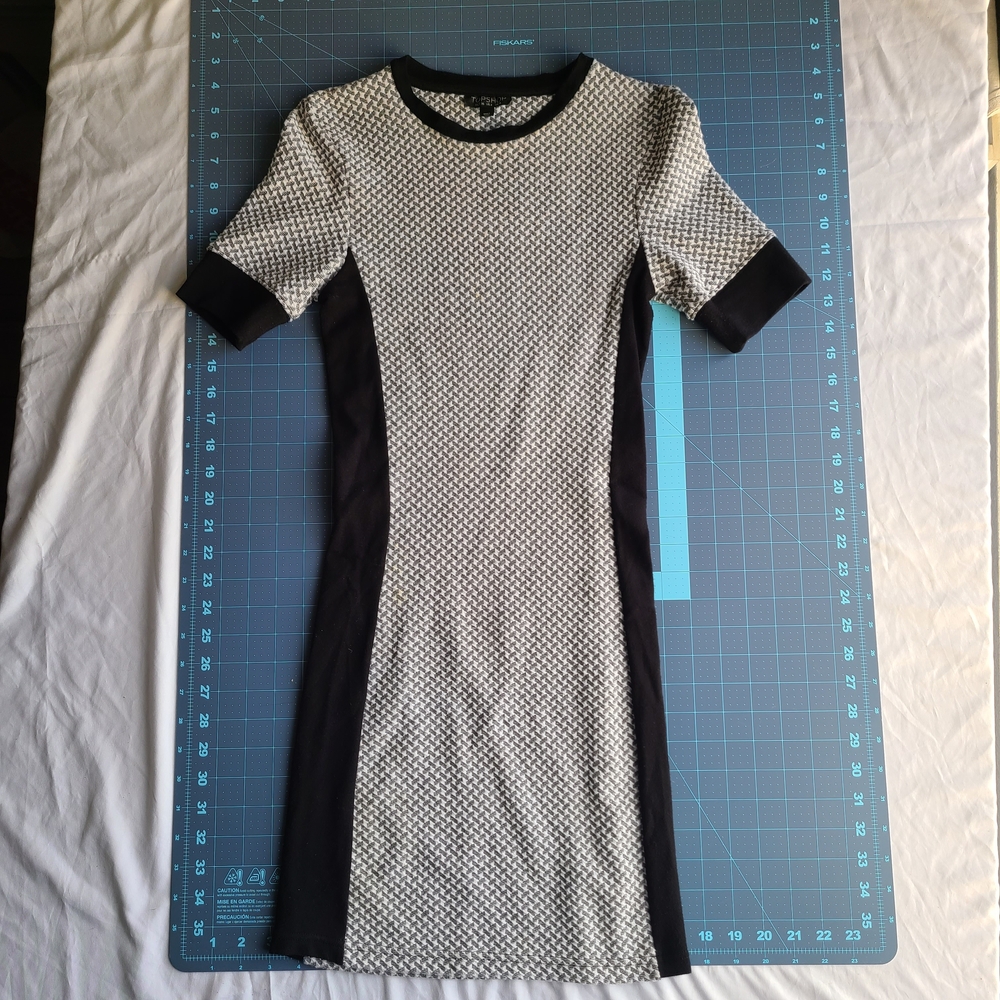 Sheath basket weave texture Topshop dress - evening wear office versatile date